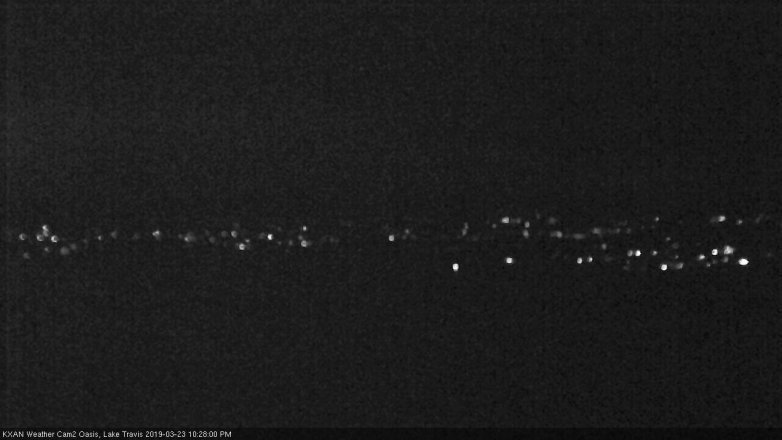 Lake Travis webcam, March 23, 2019 9:30 PM CT