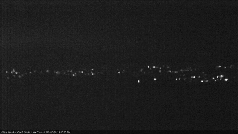 Lake Travis webcam, March 23, 2019 9:35 PM CT