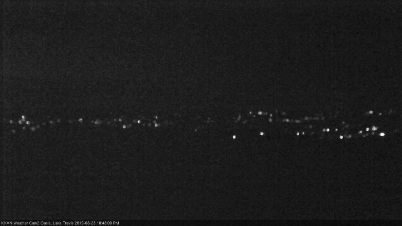 Lake Travis webcam, March 23, 2019 9:45 PM CT