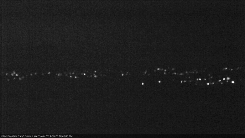 Lake Travis webcam, March 23, 2019 9:50 PM CT