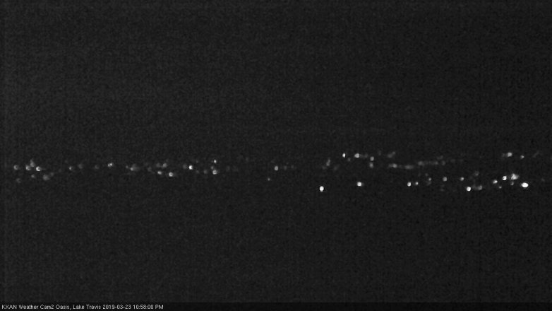 Lake Travis webcam, March 23, 2019 10:00 PM CT