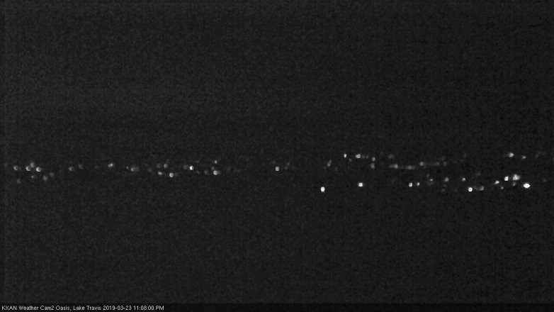Lake Travis webcam, March 23, 2019 10:10 PM CT