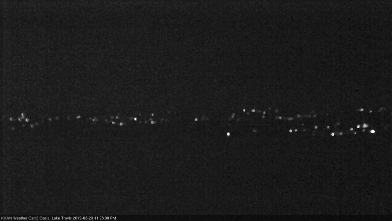 Lake Travis webcam, March 23, 2019 10:30 PM CT