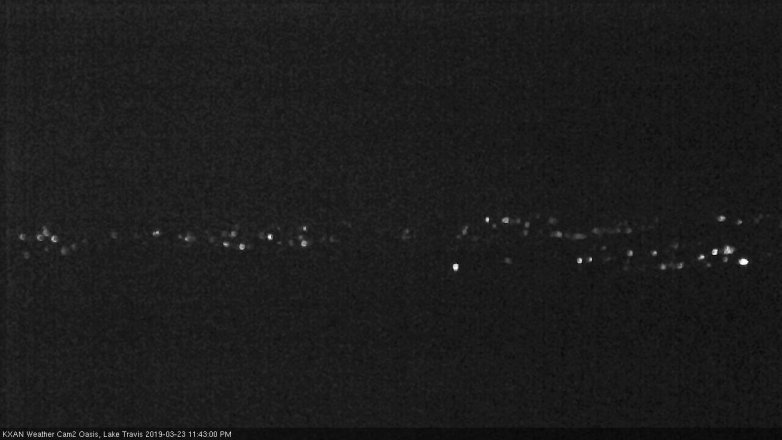 Lake Travis webcam, March 23, 2019 10:45 PM CT