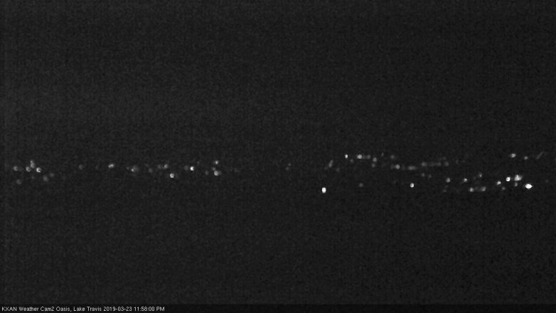 Lake Travis webcam, March 23, 2019 11:00 PM CT