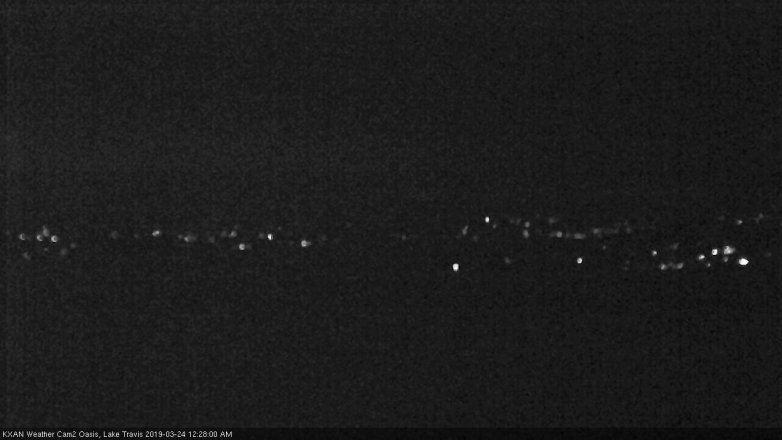 Lake Travis webcam, March 23, 2019 11:30 PM CT