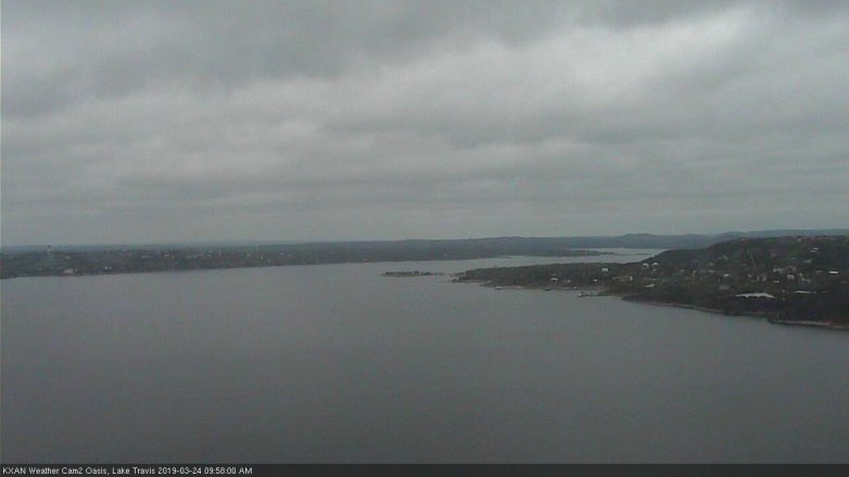 Lake Travis webcam, March 24, 2019 9:00 AM CT