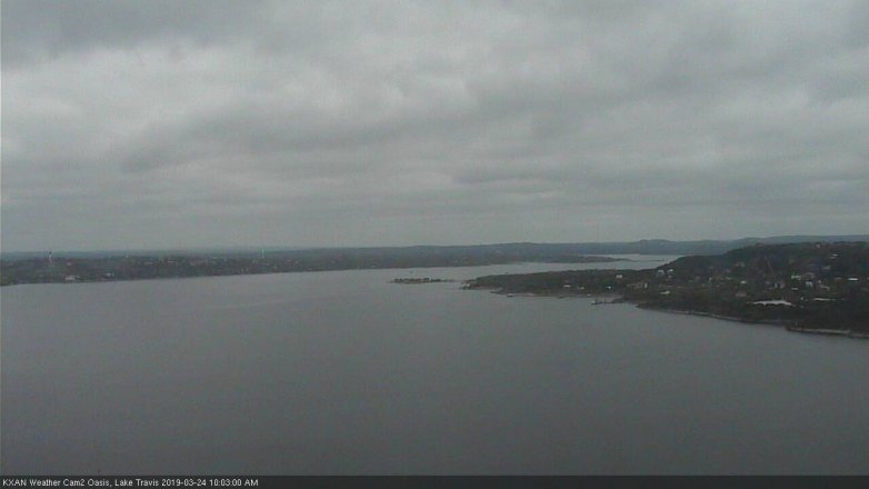 Lake Travis webcam, March 24, 2019 9:05 AM CT