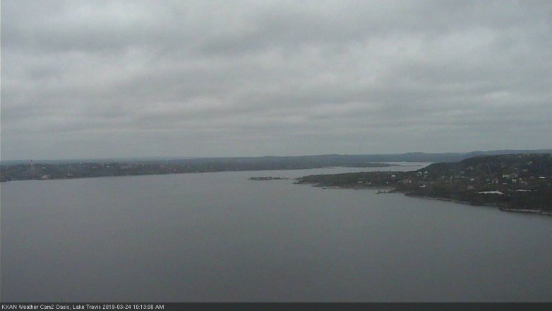 Lake Travis webcam, March 24, 2019 9:15 AM CT