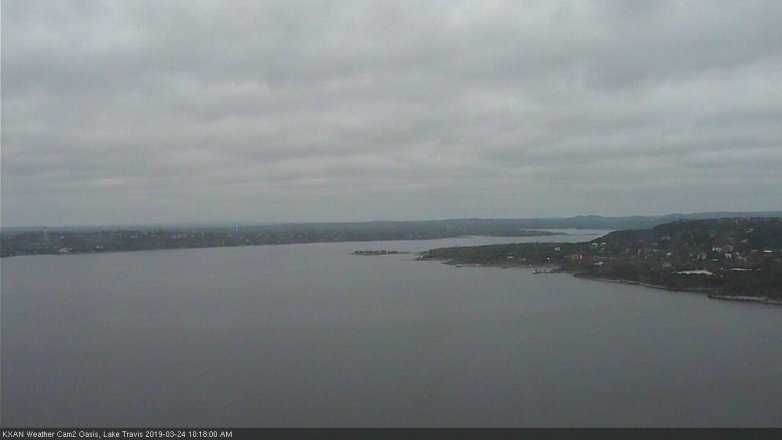 Lake Travis webcam, March 24, 2019 9:20 AM CT