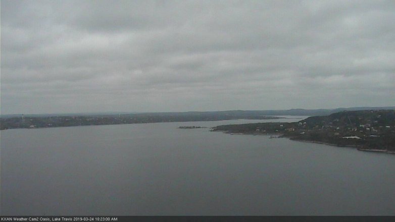 Lake Travis webcam, March 24, 2019 9:25 AM CT