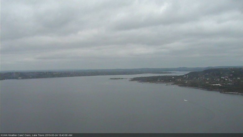 Lake Travis webcam, March 24, 2019 9:45 AM CT