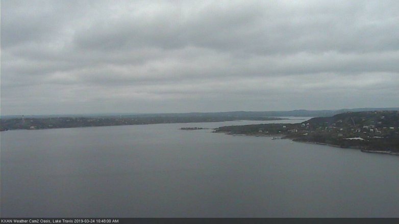 Lake Travis webcam, March 24, 2019 9:50 AM CT