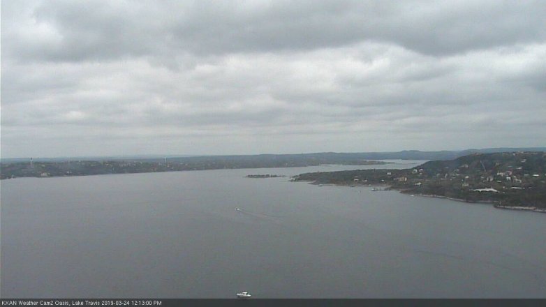 Lake Travis webcam, March 24, 2019 11:15 AM CT