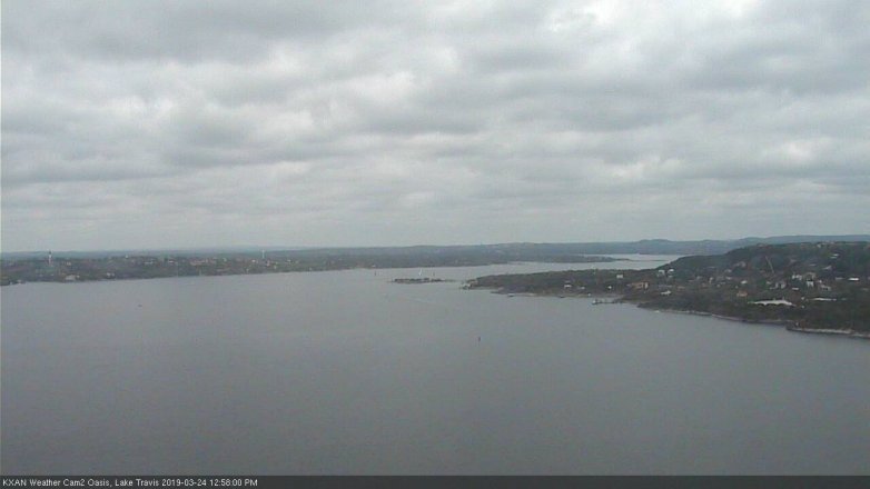 Lake Travis webcam, March 24, 2019 12:00 PM CT
