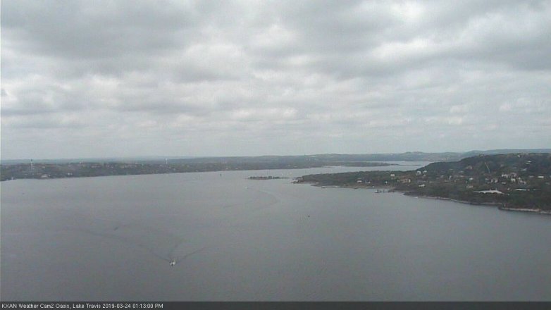 Lake Travis webcam, March 24, 2019 12:15 PM CT