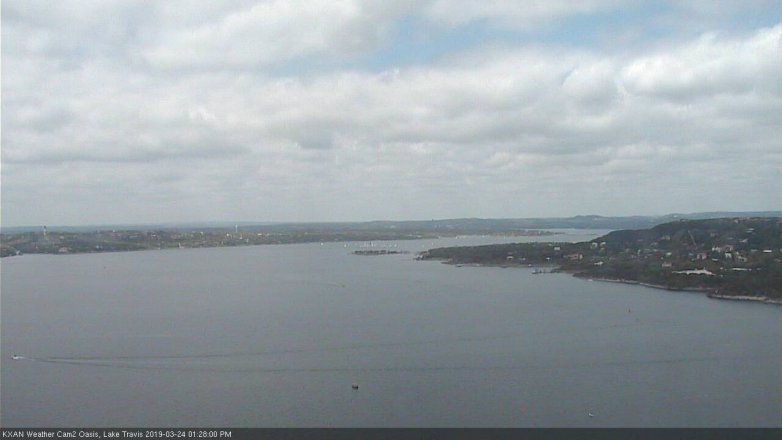 Lake Travis webcam, March 24, 2019 12:30 PM CT