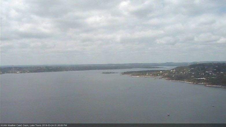 Lake Travis webcam, March 24, 2019 12:40 PM CT