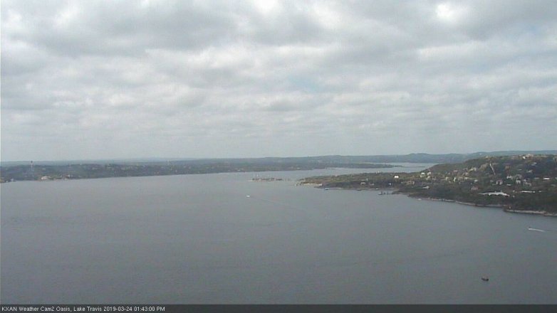 Lake Travis webcam, March 24, 2019 12:45 PM CT