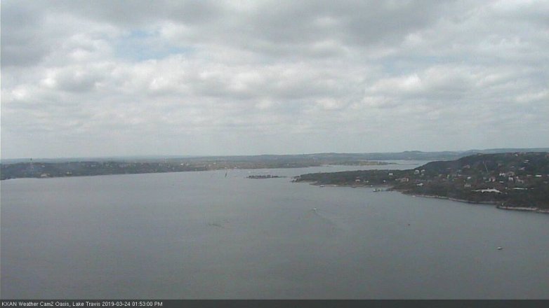 Lake Travis webcam, March 24, 2019 12:55 PM CT