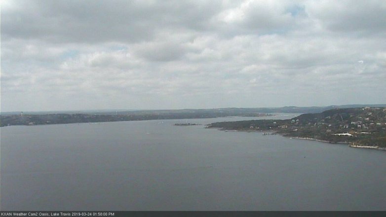 Lake Travis webcam, March 24, 2019 1:00 PM CT