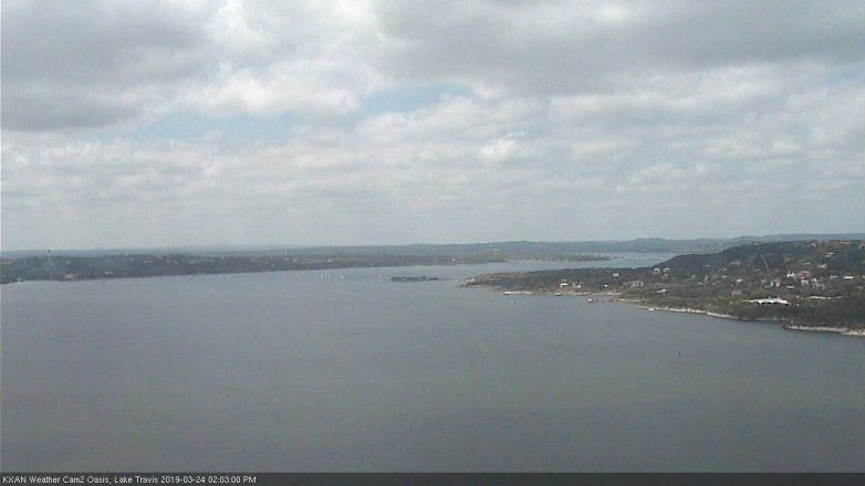 Lake Travis webcam, March 24, 2019 1:05 PM CT