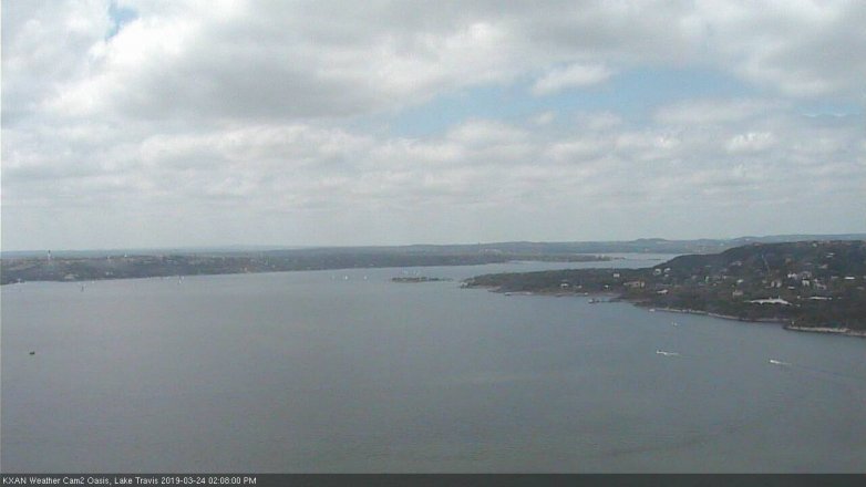 Lake Travis webcam, March 24, 2019 1:10 PM CT