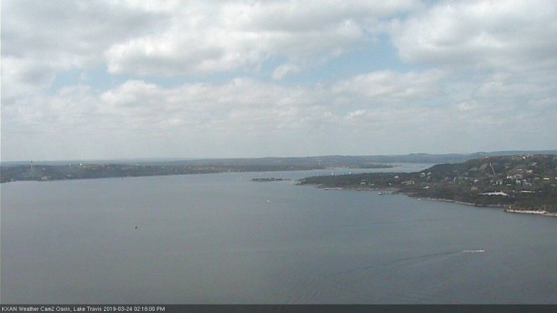 Lake Travis webcam, March 24, 2019 1:20 PM CT