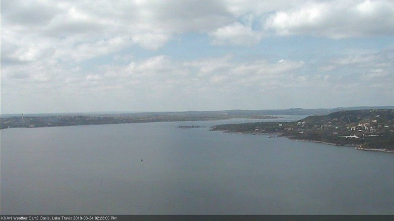 Lake Travis webcam, March 24, 2019 1:25 PM CT