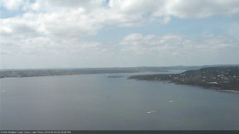 Lake Travis webcam, March 24, 2019 1:30 PM CT