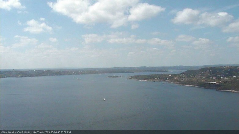 Lake Travis webcam, March 24, 2019 2:05 PM CT