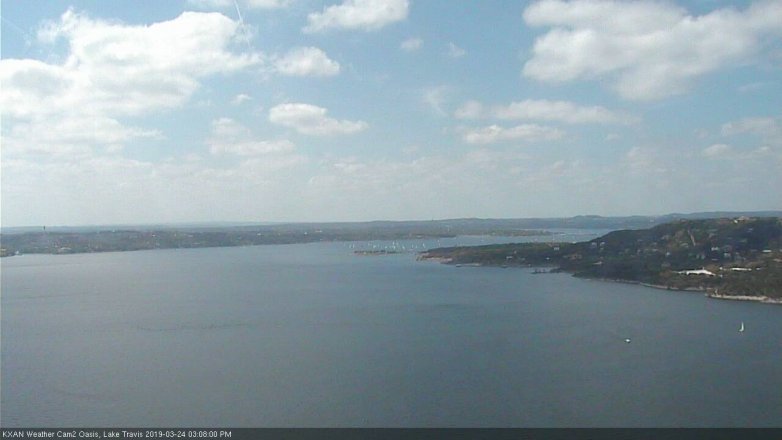Lake Travis webcam, March 24, 2019 2:10 PM CT