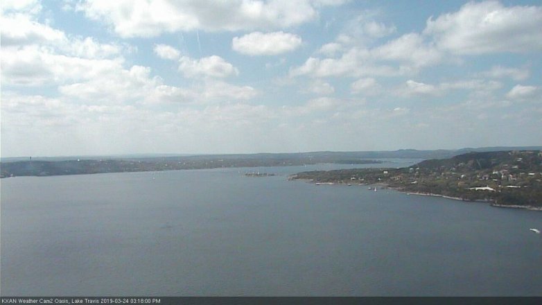 Lake Travis webcam, March 24, 2019 2:20 PM CT