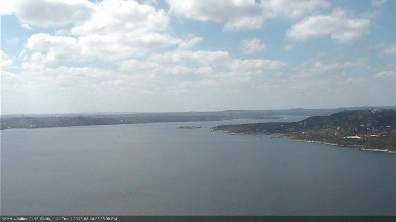 Lake Travis webcam, March 24, 2019 2:25 PM CT