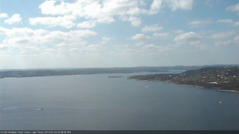 Lake Travis webcam, March 24, 2019 2:50 PM CT