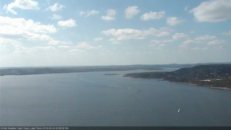 Lake Travis webcam, March 24, 2019 3:00 PM CT