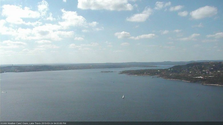 Lake Travis webcam, March 24, 2019 3:05 PM CT