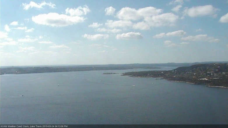 Lake Travis webcam, March 24, 2019 3:15 PM CT