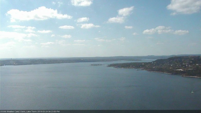 Lake Travis webcam, March 24, 2019 3:25 PM CT