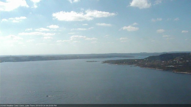 Lake Travis webcam, March 24, 2019 3:30 PM CT