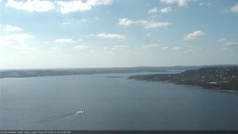 Lake Travis webcam, March 24, 2019 3:35 PM CT