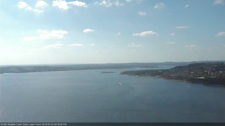 Lake Travis webcam, March 24, 2019 3:40 PM CT
