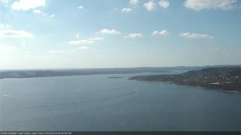 Lake Travis webcam, March 24, 2019 3:45 PM CT