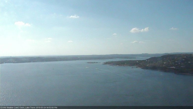 Lake Travis webcam, March 24, 2019 3:55 PM CT