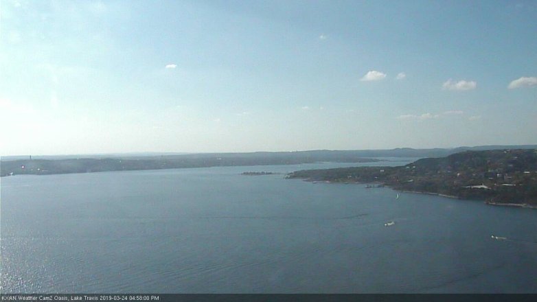Lake Travis webcam, March 24, 2019 4:00 PM CT