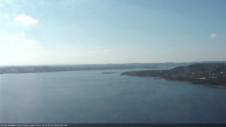 Lake Travis webcam, March 24, 2019 4:05 PM CT