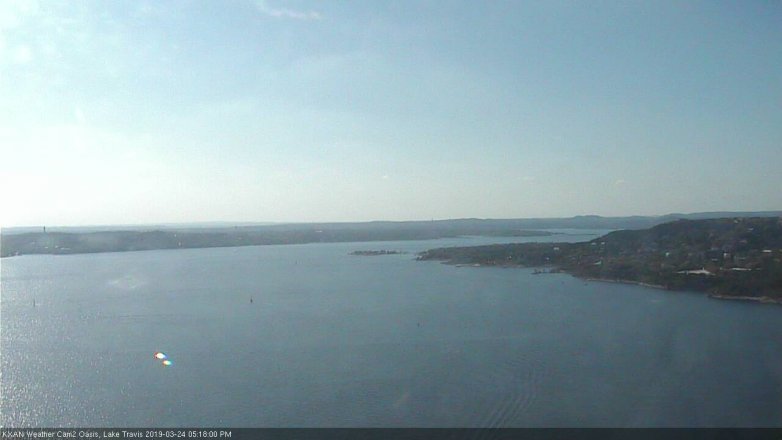 Lake Travis webcam, March 24, 2019 4:20 PM CT