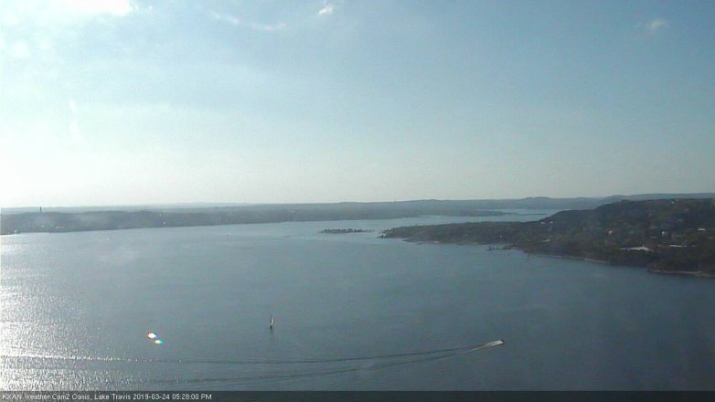 Lake Travis webcam, March 24, 2019 4:30 PM CT