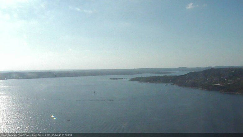 Lake Travis webcam, March 24, 2019 4:35 PM CT