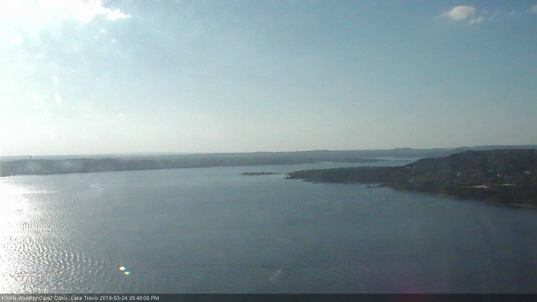 Lake Travis webcam, March 24, 2019 4:50 PM CT